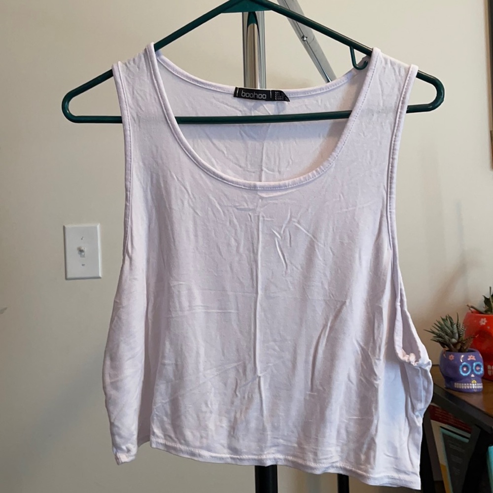 White crop top size 14 from Boohoo